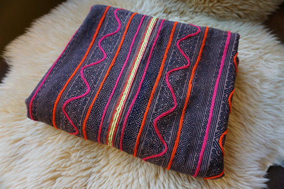 Hmong Batik Baby Blanket