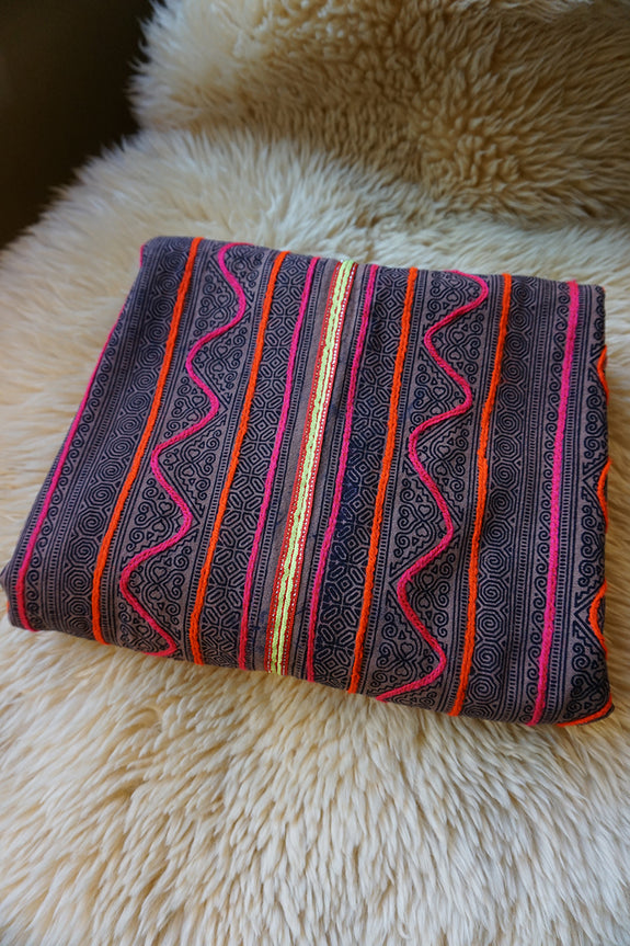 Hmong Batik Baby Blanket