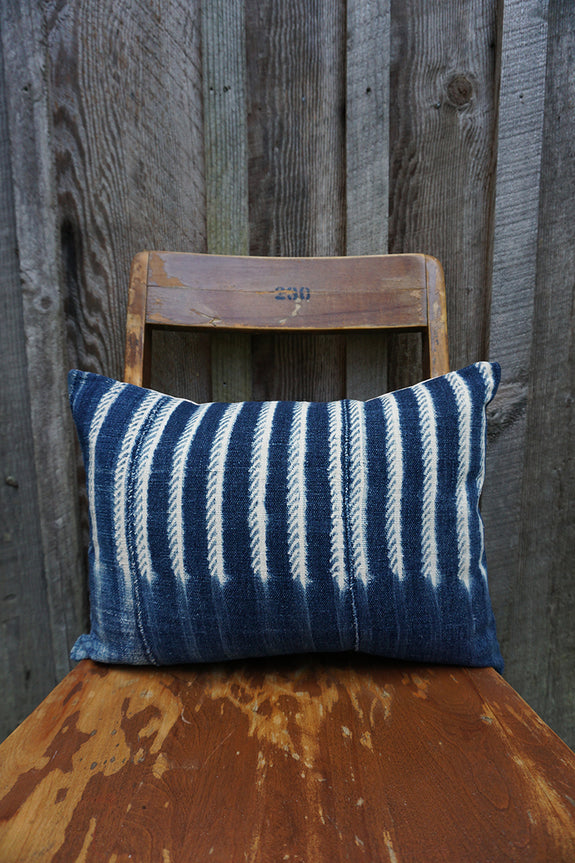 Rainey - Vintage African Indigo Pillow