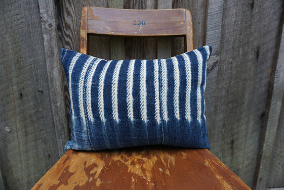 Rainey - Vintage African Indigo Pillow