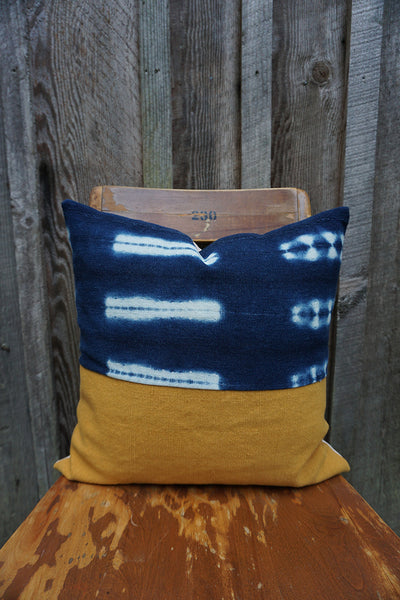 Mylah - Vintage African Indigo Pillow