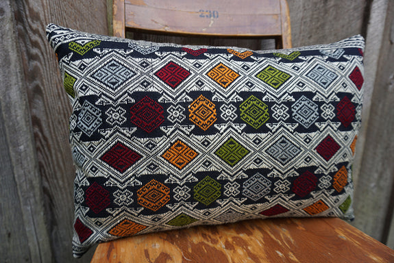 Emilia - Vintage Laotian Silk Textile Pillow