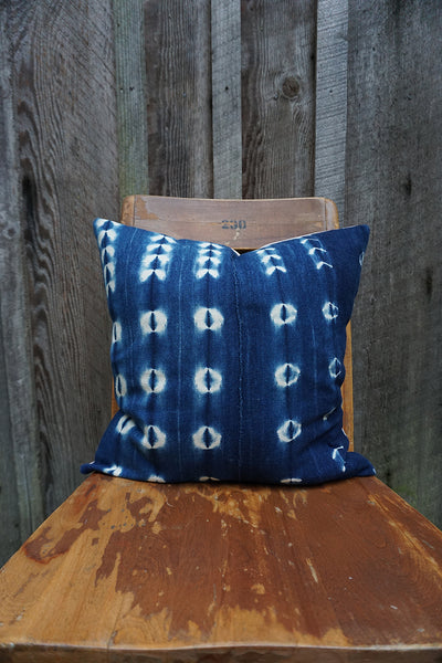 Kenzie - Vintage African Indigo Pillow