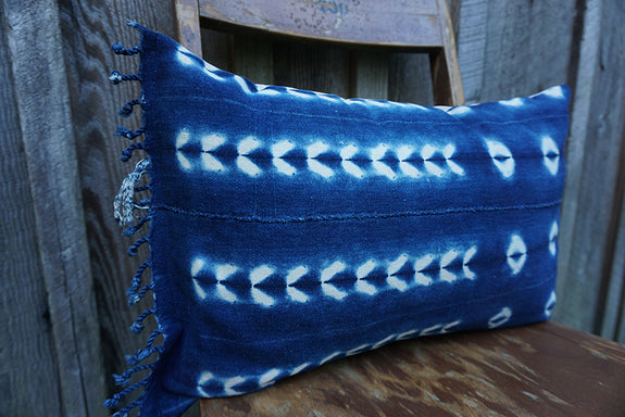 Aspen - Vintage African Indigo Pillow