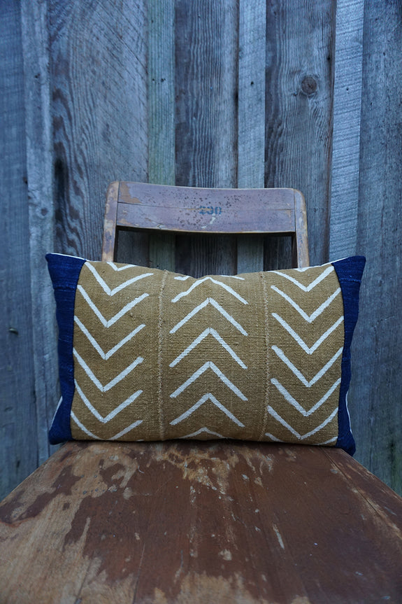 Waverly - African Mudcloth and Vintage Indigo Pillow
