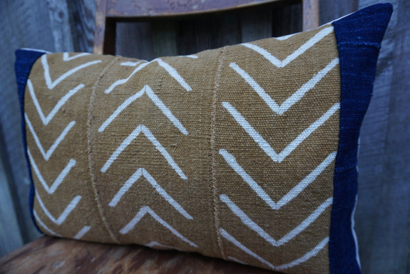 Waverly - African Mudcloth and Vintage Indigo Pillow