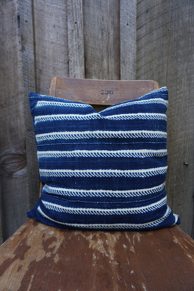 Regina - Vintage African Indigo Pillow