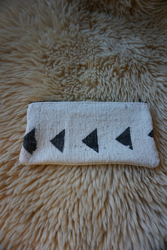 Zippered Pouch made from African Mudcloth #260