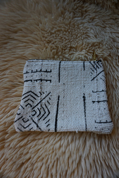 Zippered Pouch made from African Mudcloth - #265