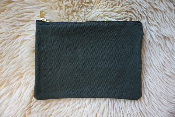 Zippered Pouch made from African Mudcloth - #268