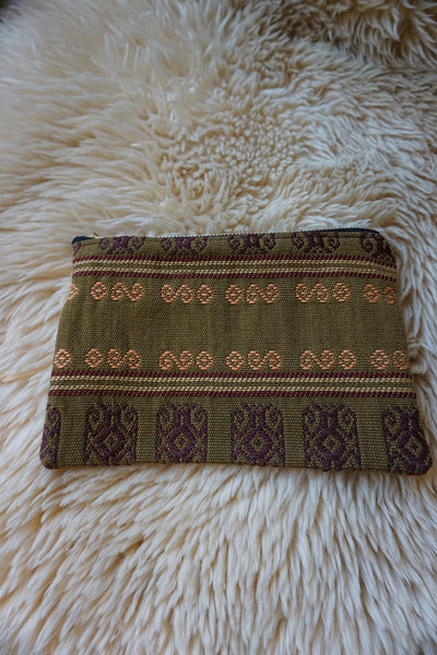 Zippered Pouch made from Mexican Textile - #263