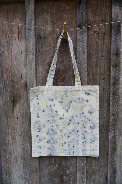 Naturally Dyed Organic Cotton Tote Bag - Multi
