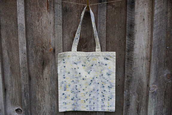 Naturally Dyed Organic Cotton Tote Bag - Multi