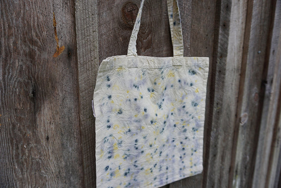 Naturally Dyed Organic Cotton Tote Bag - Multi