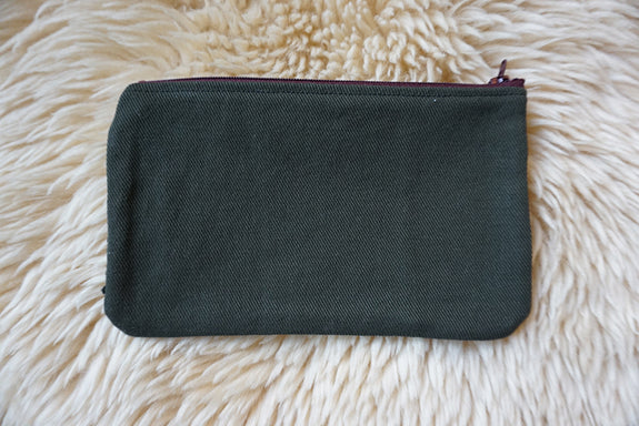 Zippered Pouch made from African Mudcloth - #319