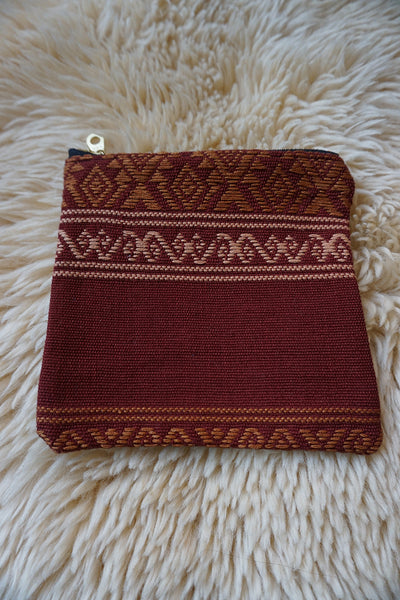 Zippered Pouch made from Mexican Textile - #330