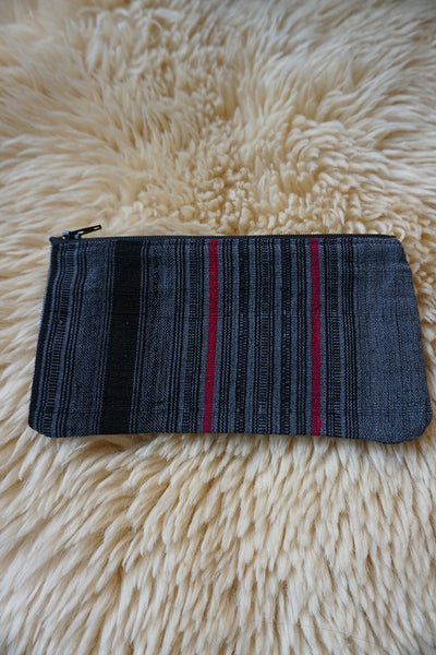 Zippered Pouch made from Hmong Textile - #329