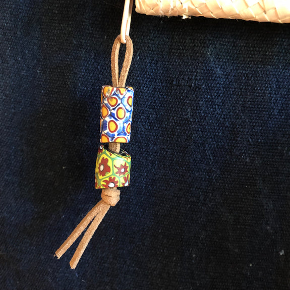 Half Moon Woven Palm Leaf Clutch