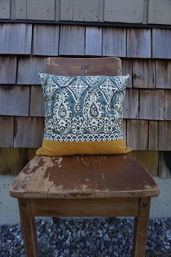 Maribelle - Indian Blockprint Pillow
